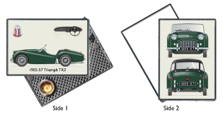 Triumph TR3 1955-57 (wire wheels) Pocket Lighter